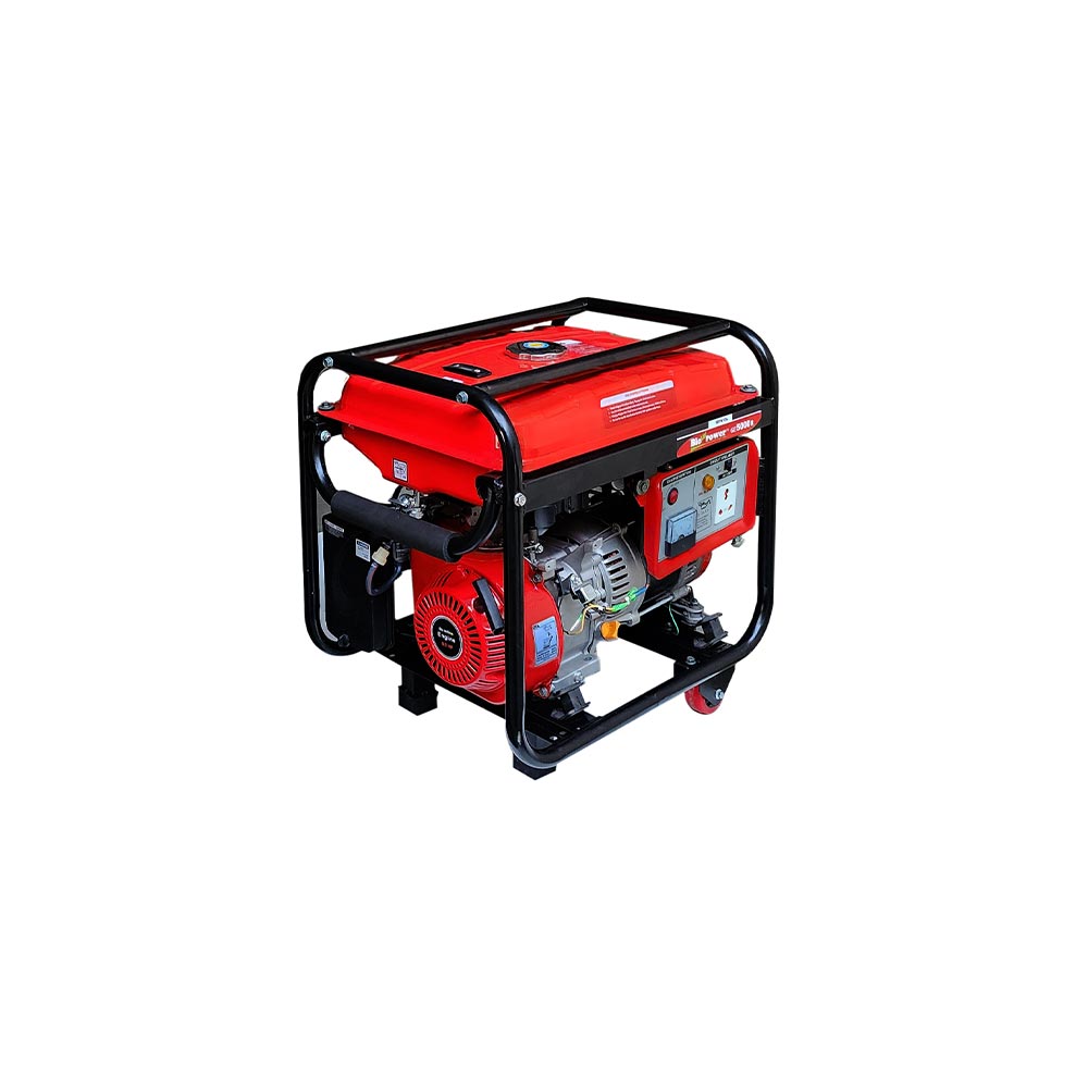 5 KVA Portable  Light Weight Petrol Generator,   Recoil Start Model GE-5000R, 